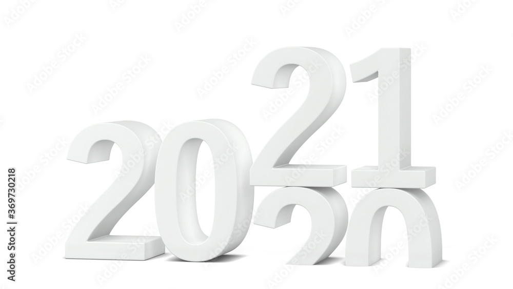 2021 text. New year sign 2021 text. New year sign