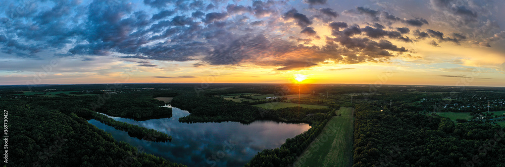 Fototapeta premium Epic Plainsboro Sunrise New Jersey