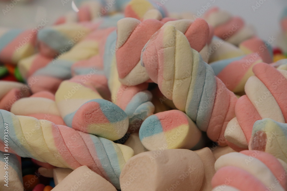 Different sweets decorating a beautiful party table. Different sweets decorating a beautiful party table.