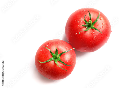 Fresh ripe red juicy tomatoes
