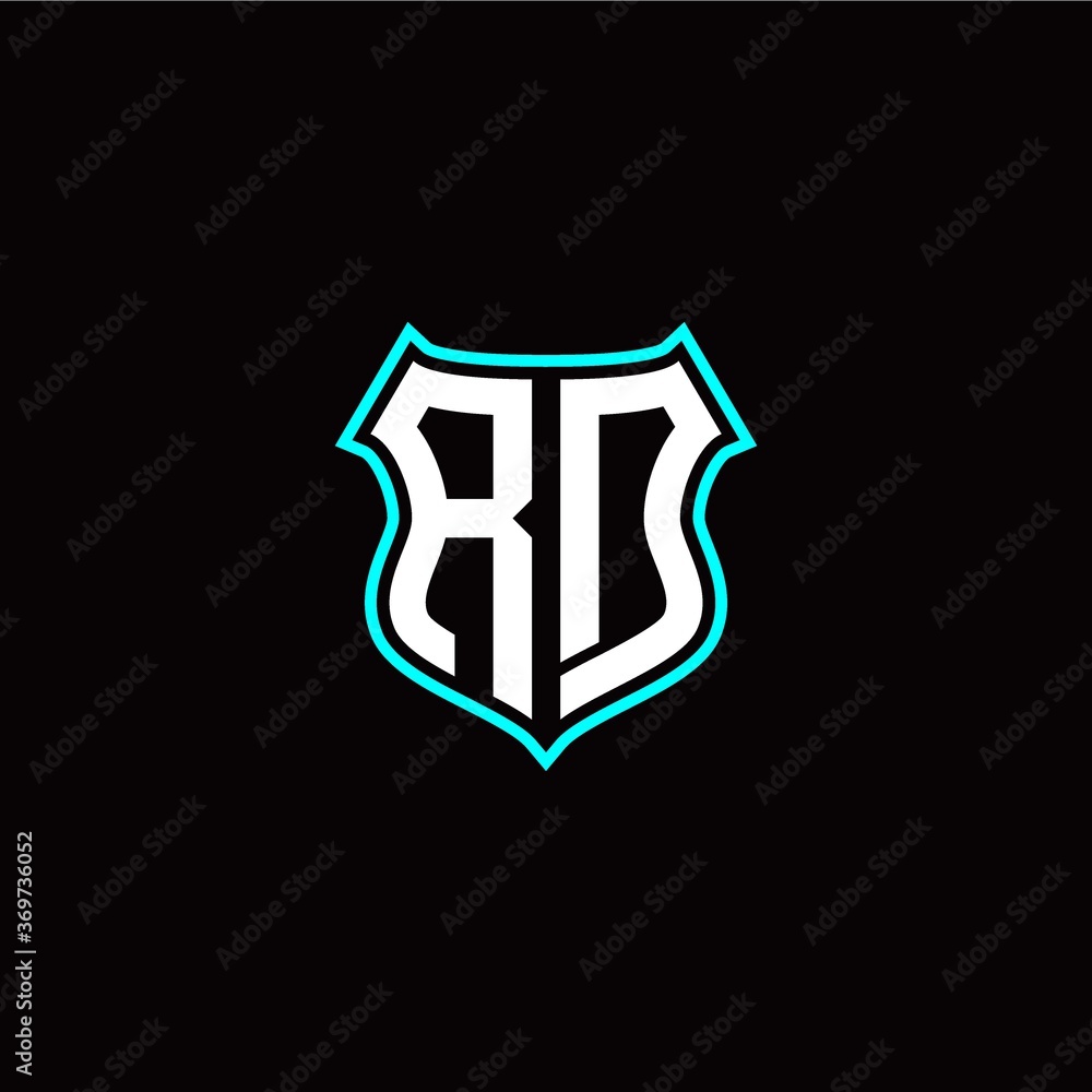 R D initials monogram logo shield designs modern R D initials monogram logo shield designs modern