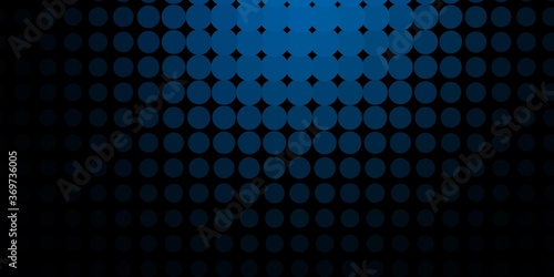 Dark BLUE vector backdrop with dots. Abstract illustration with colorful spots in nature style. Design for posters, banners.