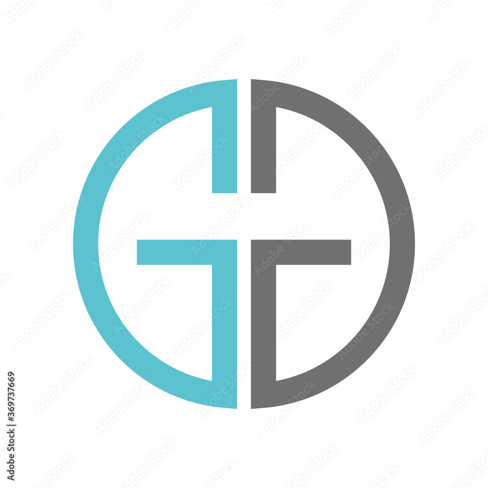 g and t initial logo design g and t initial logo design