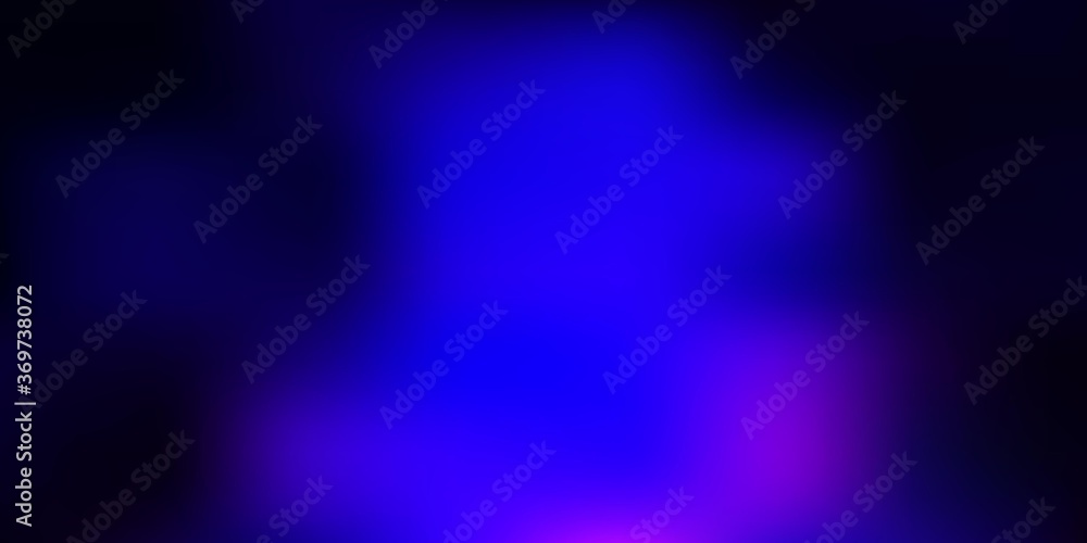Fototapeta premium Dark purple, pink vector blur texture.