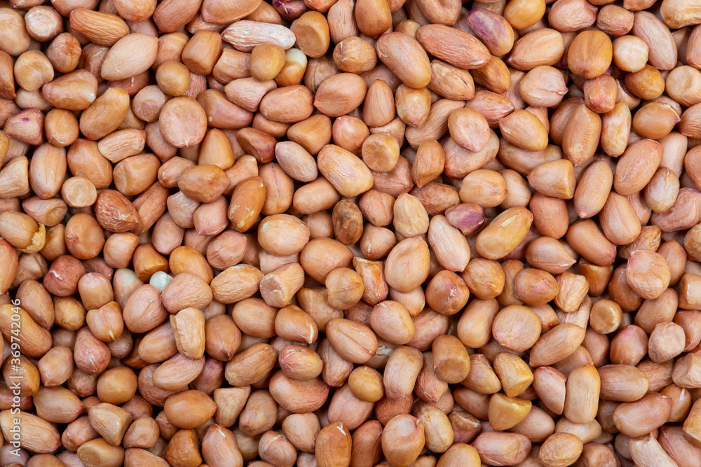 peeled peanuts(Arachis hypogaea) texture background peeled peanuts(Arachis hypogaea) texture background