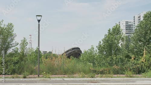 Archeologia industriale acquedotto torre serbatoio abbattuto ufo disco volante milano photo