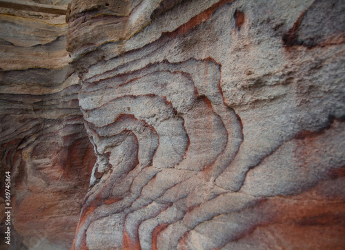 Rock layers - colorful formations of desert rocks. Unique  background with fascinating texture