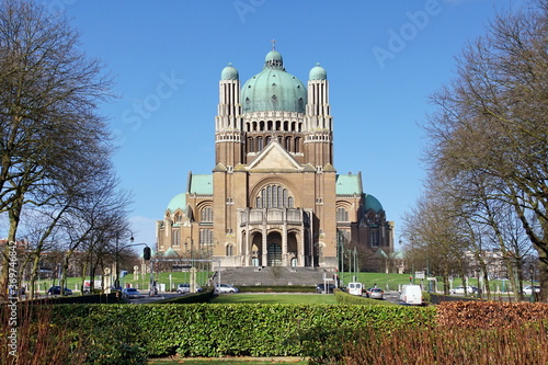 Photo National Basilica of Sacred Heart In Koekelberg Brussels Belgium