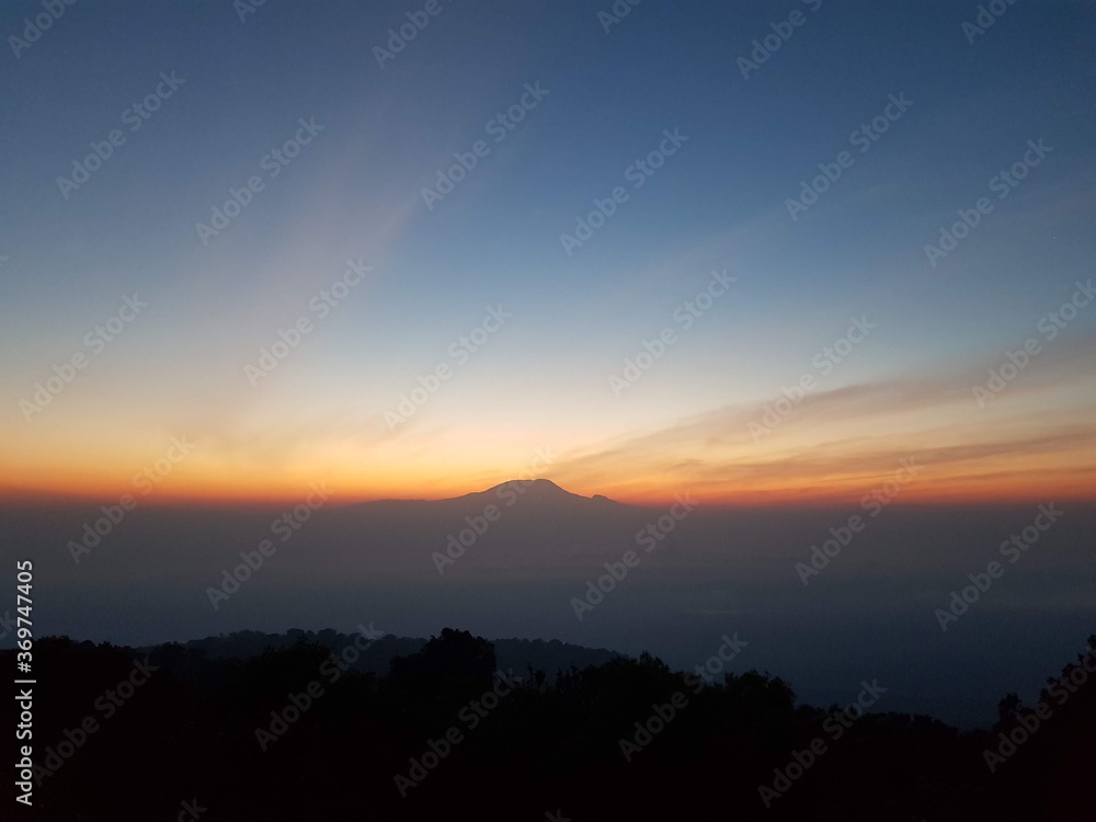 sunrise over Kilimanjaro, Tanzania