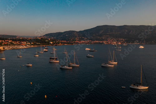 Sunrise Saint Jean Cap Ferrat. French riviera  Summer