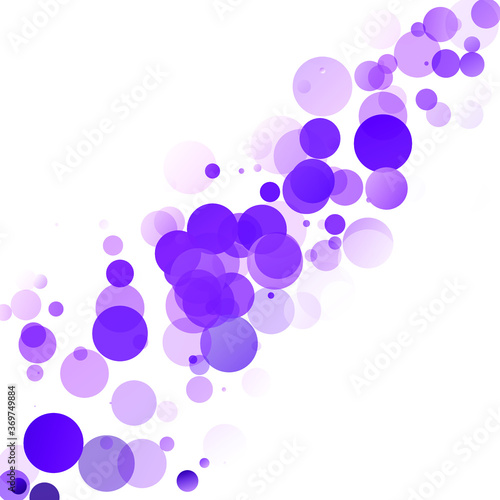 Bubbles Circle Dots Unique Purple Bright Vector Background