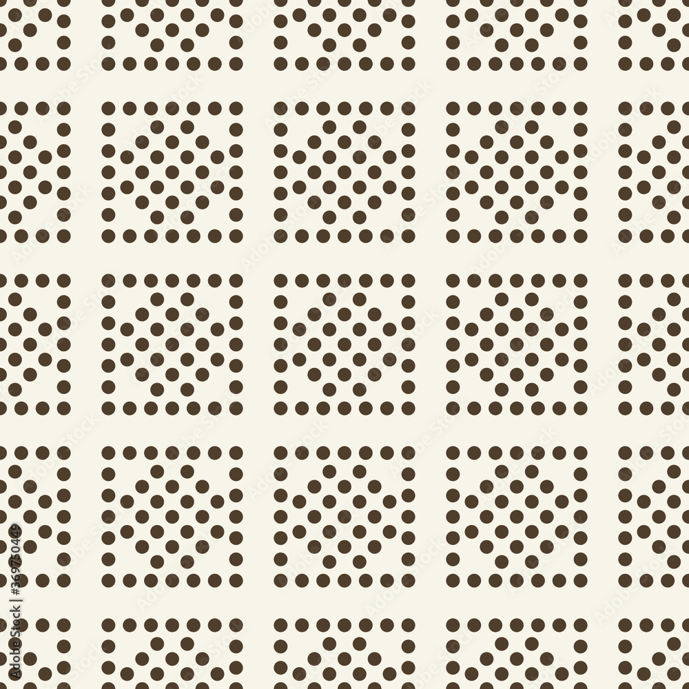 Seamless pattern. Modern stylish texture. Repeating geometric tiles. Dots in rectangles.