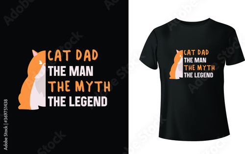 Cats trendy t shirt design