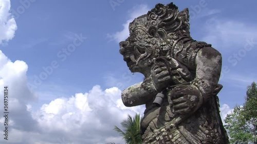 Statue of Pura Kehen temple complex in Bangli, Bali. photo