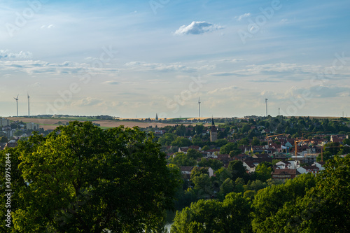 panoramic view of the City Kitzingen 