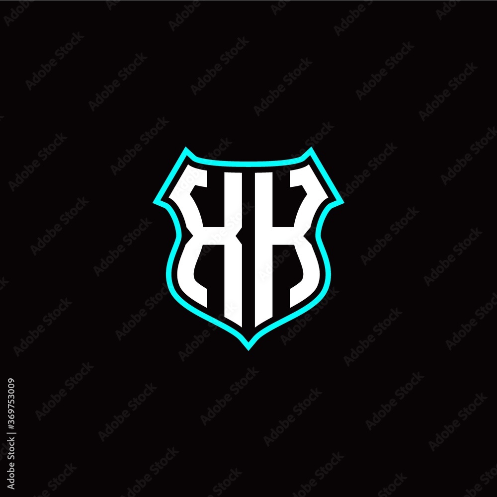 X K initials monogram logo shield designs modern X K initials monogram logo shield designs modern