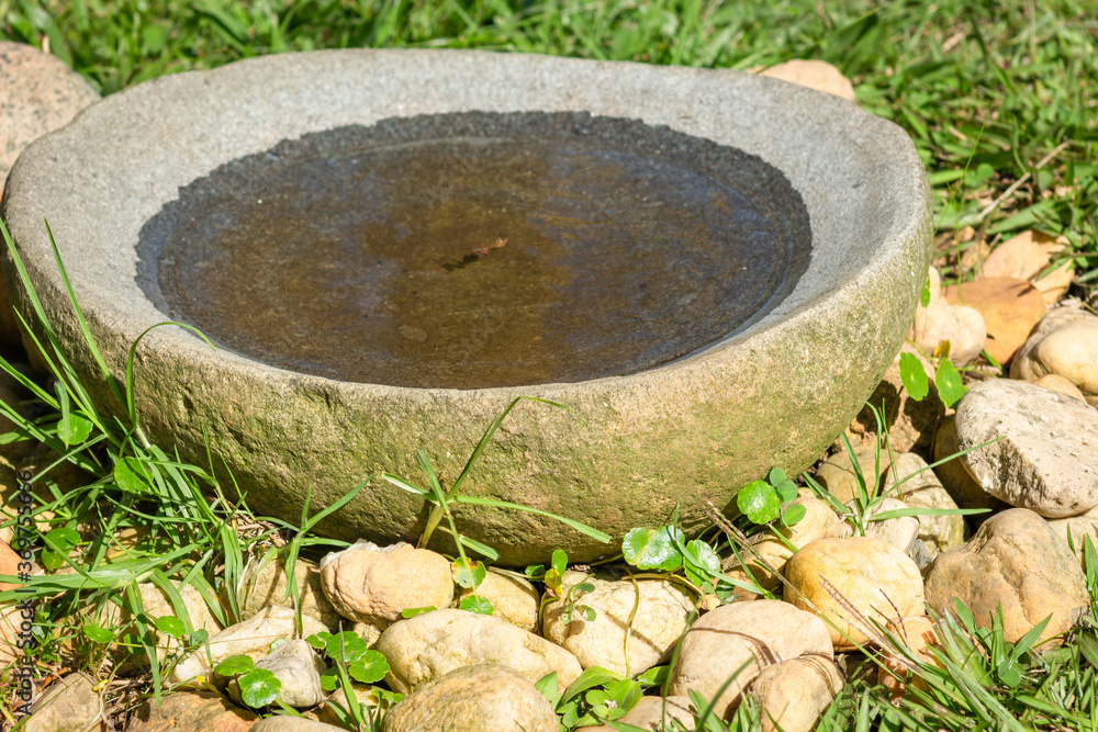 Stone shape water fountain