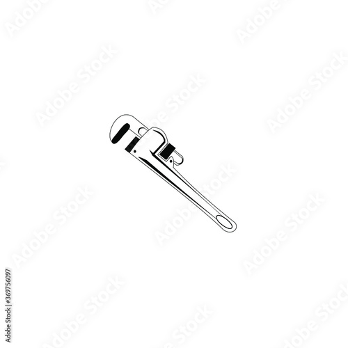 metal clip isolated on white background