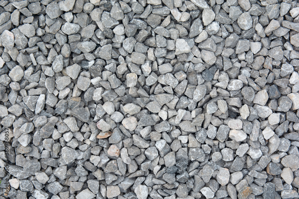 Crushed stone texture background, Coarse gravel Crushed stone texture background, Coarse gravel