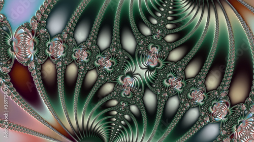 Special art, unique abstract design, fractal geometry