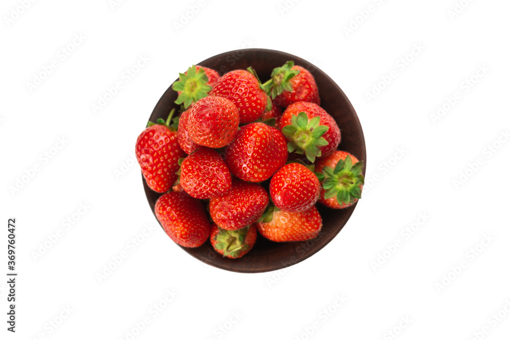 Strawberry. Fresh berries macro. Isolated on white. Strawberry. Fresh berries macro. Isolated on white.