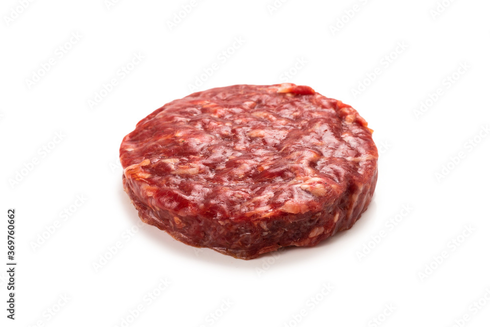 Raw minced beef isolated on white background. Raw minced beef isolated on white background.