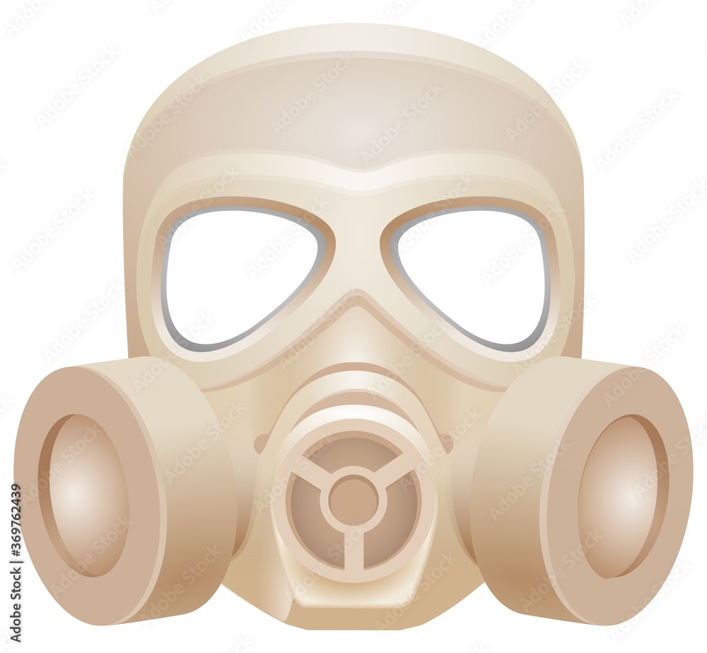 gas mask respirator isolated on white gas mask respirator isolated on white