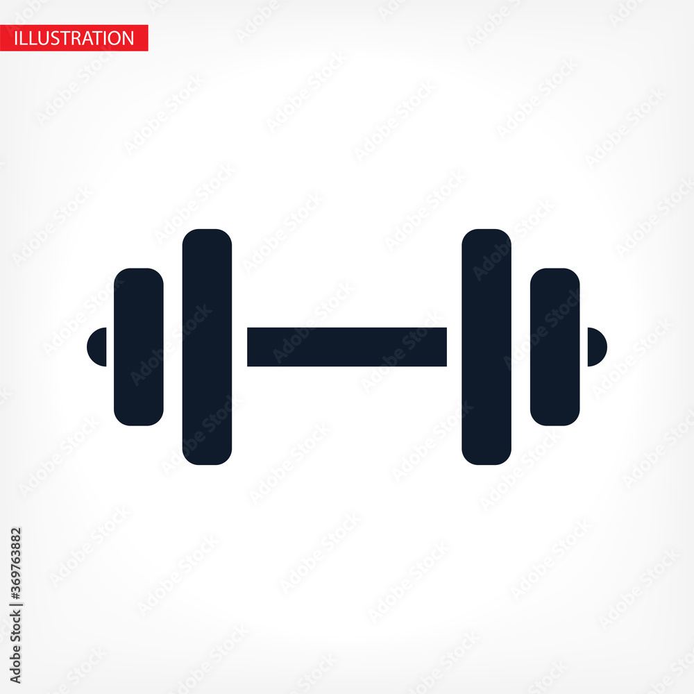 Dumbbell icon vector 10 eps design. lorem ipsum Flat Design JPG Dumbbell icon vector 10 eps design. lorem ipsum Flat Design JPG