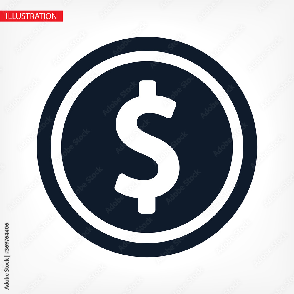vector icon coin. lorem ipsum Flat Design JPG vector icon coin. lorem ipsum Flat Design JPG