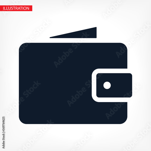 Wallet Icon vector 10eps. lorem ipsum Flat Design JPG