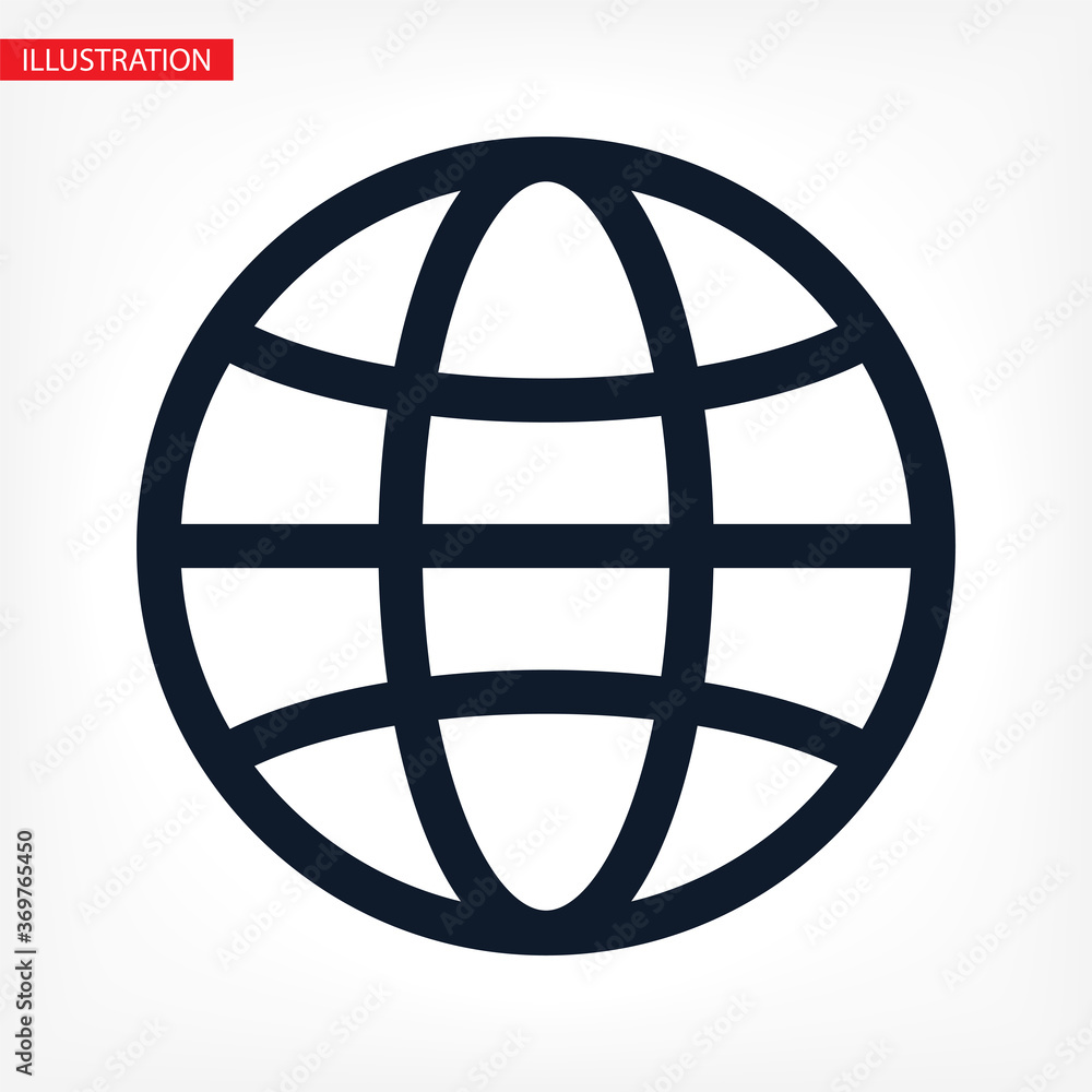 Globe icon vector. lorem ipsum Flat Design JPG Globe icon vector. lorem ipsum Flat Design JPG
