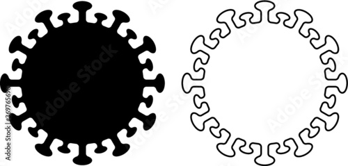 Vector illustration of the coronavirus Covid19