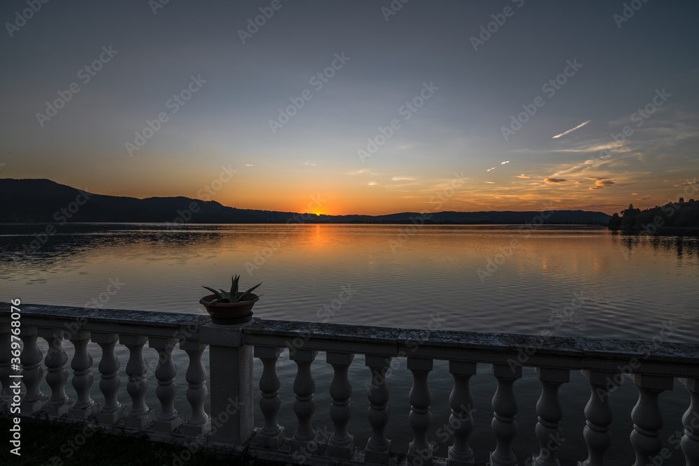 Sunset at the Lake Kochelsee, Bavaria, Germany
