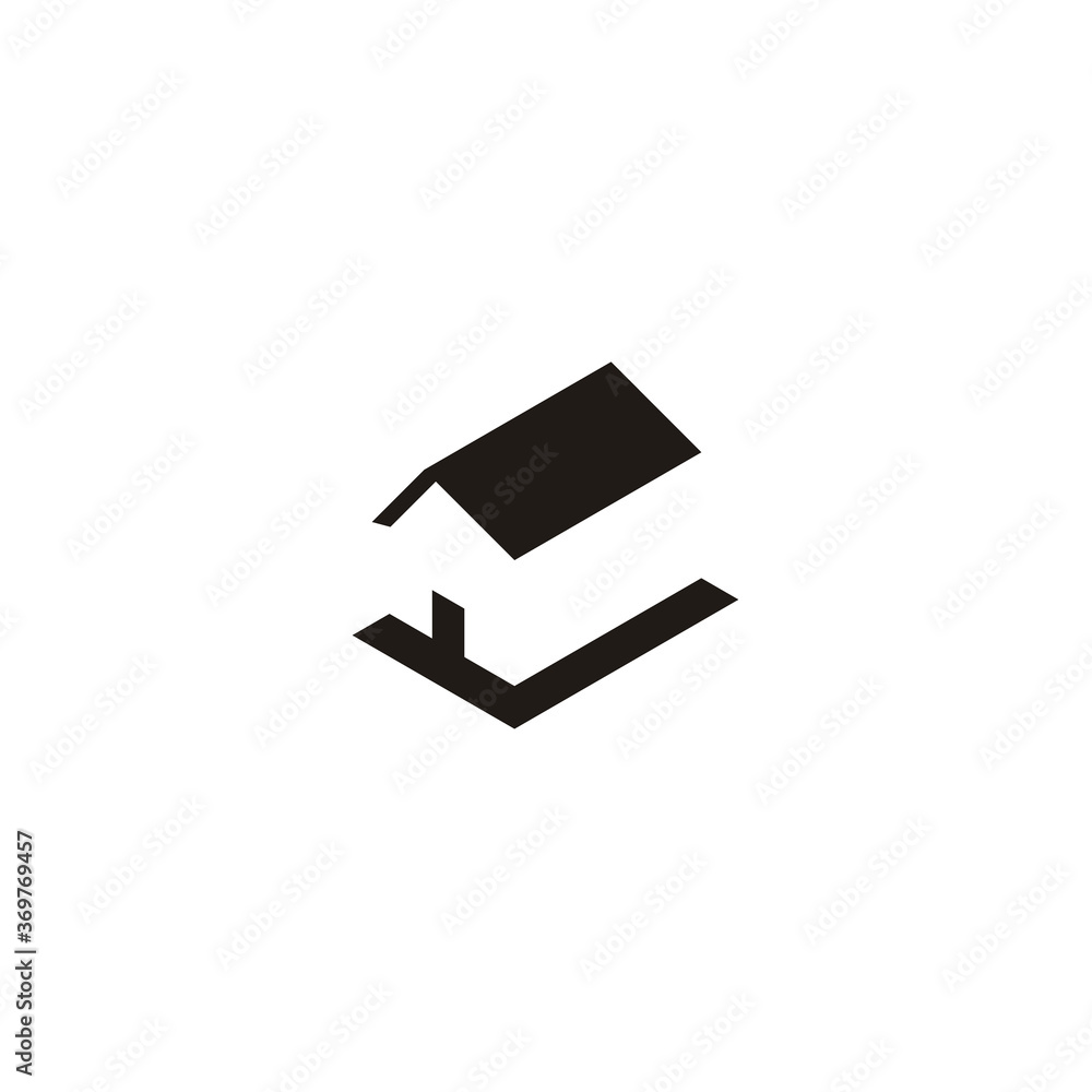 Simple Silhouette Home House Icon for real estate housing roof Logo design Simple Silhouette Home House Icon for real estate housing roof Logo design