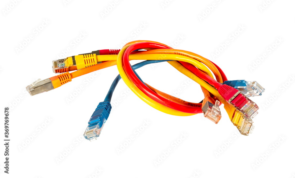Connect Lan cable isolated on white background. Connect Lan cable isolated on white background.