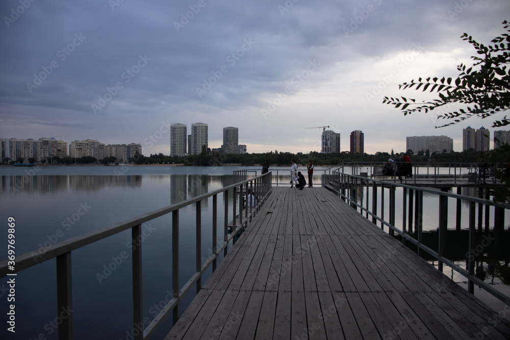 pier at sunset