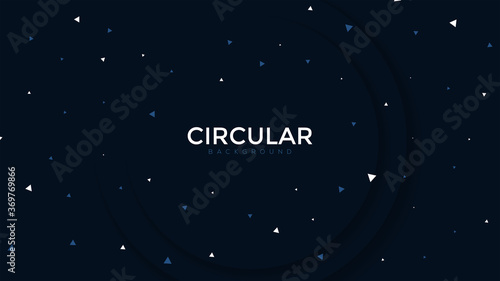 Circular abstract background with overlaping layer background 