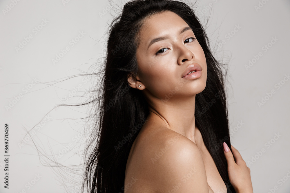 Beautiful sensual topless asian woman Beautiful sensual topless asian woman