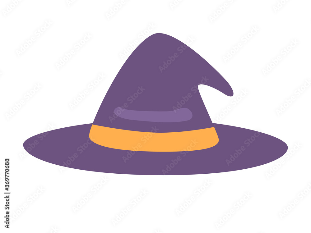 Naklejka premium 魔女の帽子のイラスト