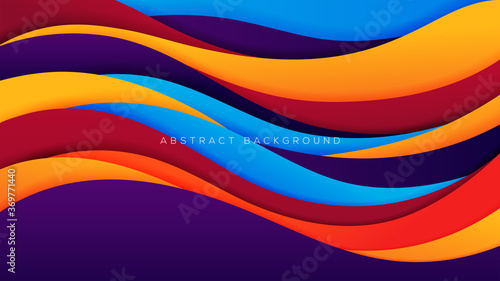 Abstract colorful background with overlaping layer background 