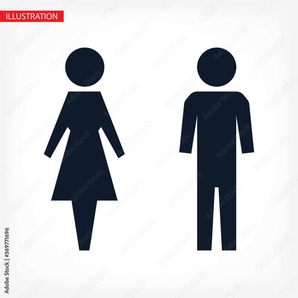 man and woman icon flat vector stock illustration icon flat vector isolated icon flat vector wc man and woman icon flat vector stock illustration icon flat vector isolated icon flat vector wc