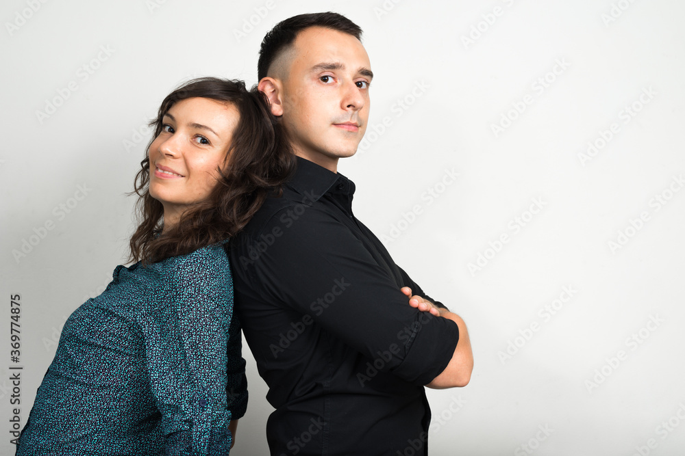Portrait of couple together and in love Portrait of couple together and in love