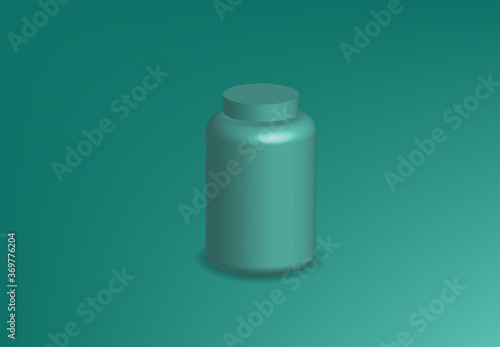bottle 3d realistic vector , illustration clean background product medical sign isolated, pharmacy package blank icon medical healthy
