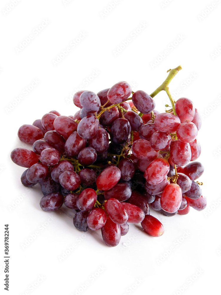 bunch of pink grapes fruits  close up