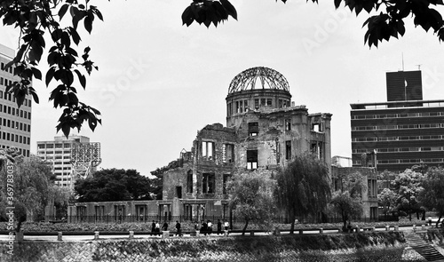 Canvas Print Atom Dome in Hiroshima, Japan