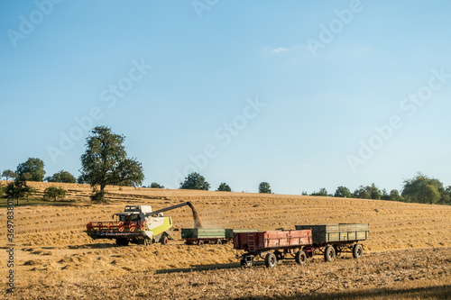 Wallpaper Mural Mähdrescher bei der Ernte Torontodigital.ca