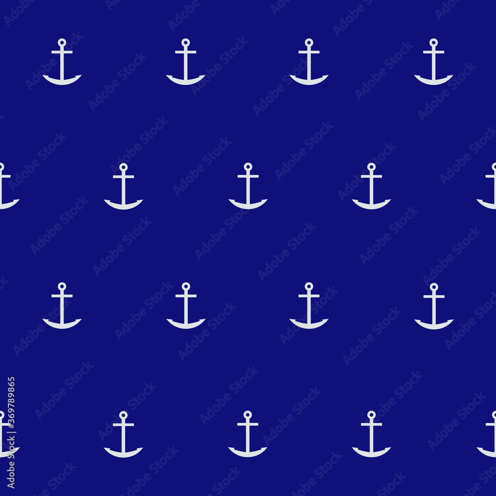 Pattern with anchors on a dark blue background Pattern with anchors on a dark blue background