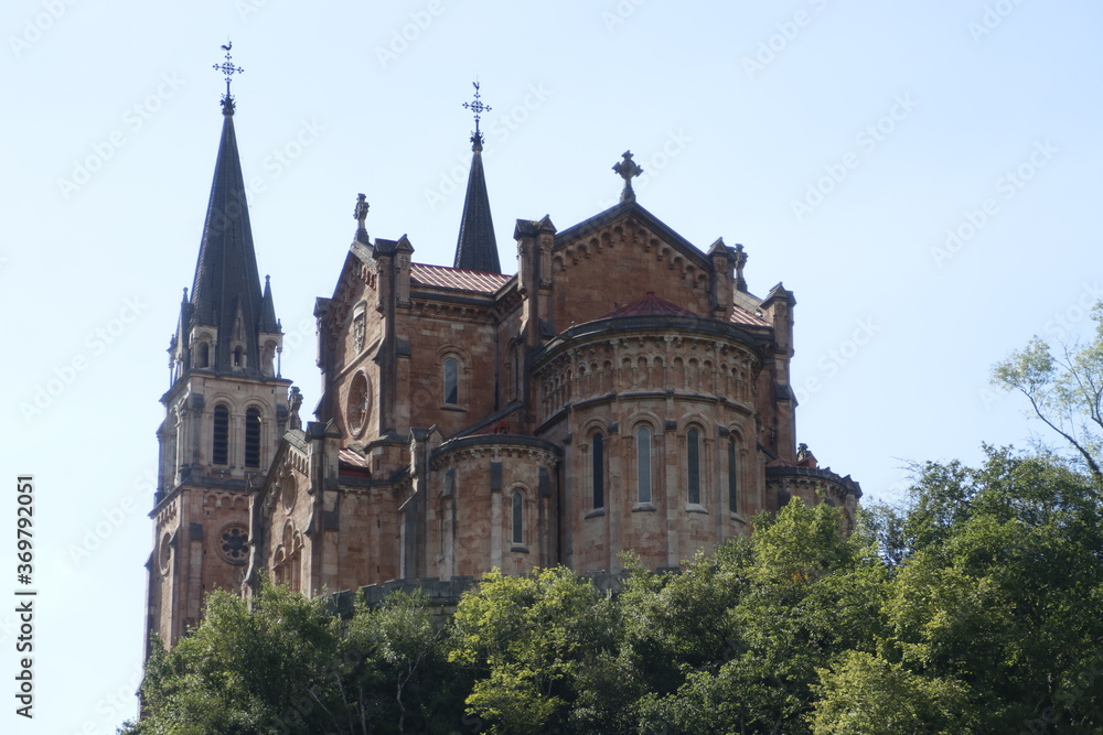 View of the Monastery of Covadonga