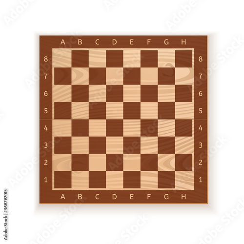 Billede på lærred Wooden chess board