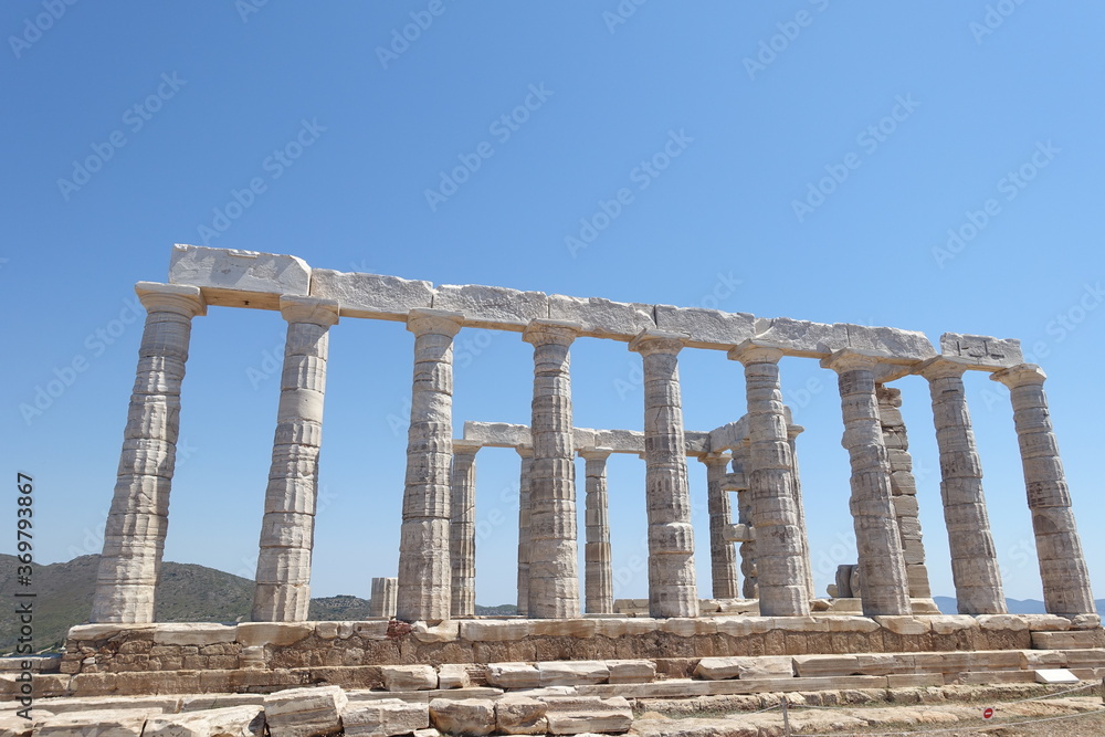 travel in Greek Temple of Poseidon Athens